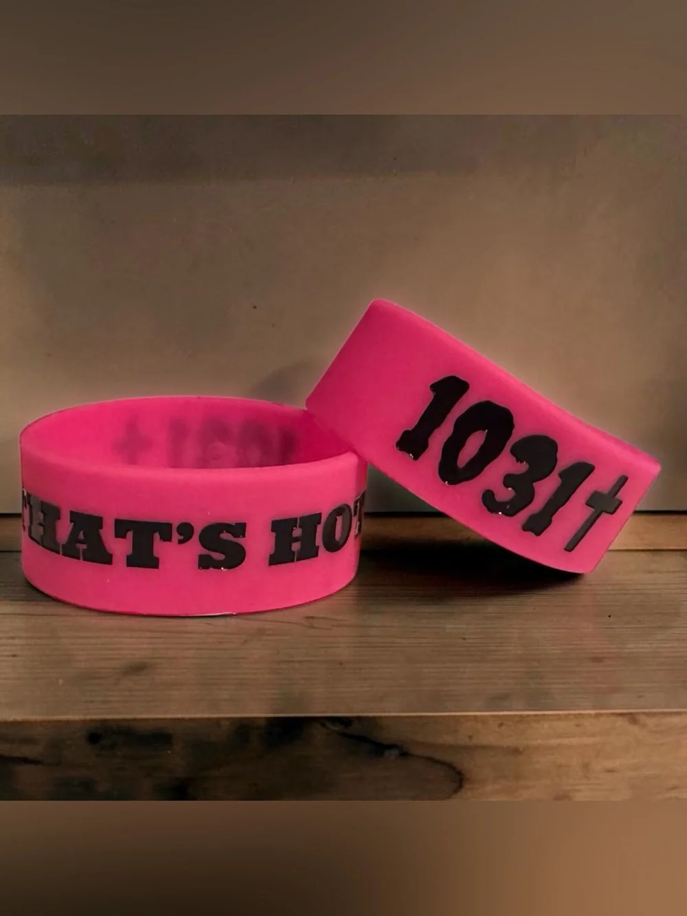 1031 Clothing Paris Hilton That’s Hot Pink and Black Scene Kid Bracelet Y2K Diva